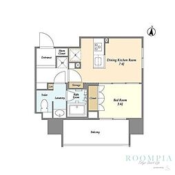 ORSUS中野 1DKの間取図画像