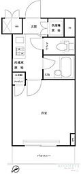 ルーブル中村橋弐番館 1Kの間取図画像