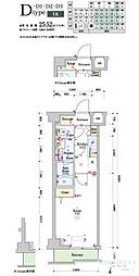 スカイコートグレース新宿中落合 1Kの間取図画像