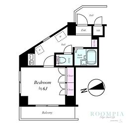 MAINSTAGE荻窪 1Kの間取図画像