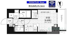 ステージファースト亀戸 ワンルームの間取図画像