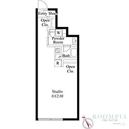 フロンティアコンフォート板橋ときわ台 ワンルームの間取図画像