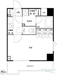 ルーブル池袋弍番館 1Kの間取図画像