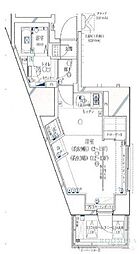 ル・リオン西新宿 ワンルームの間取図画像