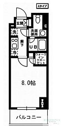 レジディア杉並方南町 1Kの間取図画像