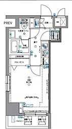 パティーナ月島 1Kの間取図画像