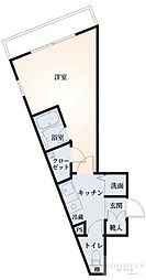 ヴェルト五反田イースト 1Kの間取図画像