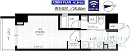 ステージグランデ上野松が谷 1Kの間取図画像