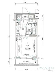 スパシエ新宿哲学堂公園 1Kの間取図画像