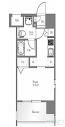 SYNEX赤塚駅前 1Kの間取図画像