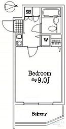 日神パレステージ西麻布 1Kの間取図画像