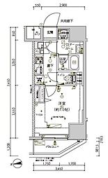 メインステージ南砂町II ワンルームの間取図画像
