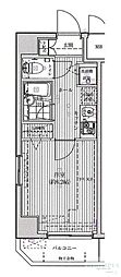 スパシエトラッド中野野方 1Kの間取図画像