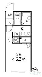 Branche笹塚 ワンルームの間取図画像