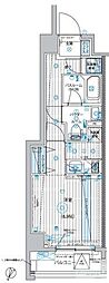 フュージナル北赤羽 1Kの間取図画像