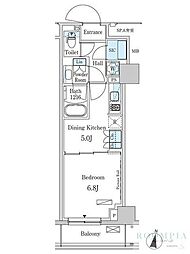パークアクシス成増二丁目 1DKの間取図画像