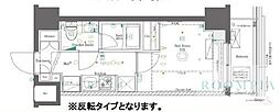 AZEST北千住 1Kの間取図画像