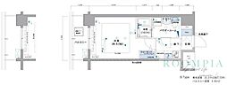 メインステージ亀戸3 1Kの間取図画像