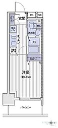 エスティメゾン大島 1Kの間取図画像