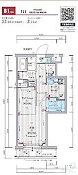 メインステージ練馬春日町 1SKの間取図画像