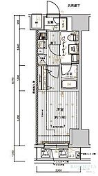 メインステージ十条2 1Kの間取図画像