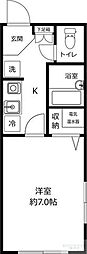 ビラ・クランツ 1Kの間取図画像