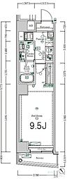 XEBECOYAMA 1Kの間取図画像