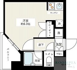 パレステュディオ大塚 ワンルームの間取図画像