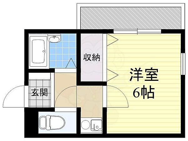 グリーンヒル江坂 ｜大阪府吹田市江坂町５丁目(賃貸マンション1K・1階・21.00㎡)の写真 その2