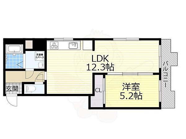 第8千里ハイツ ｜大阪府豊中市岡上の町２丁目(賃貸マンション1LDK・3階・43.96㎡)の写真 その2