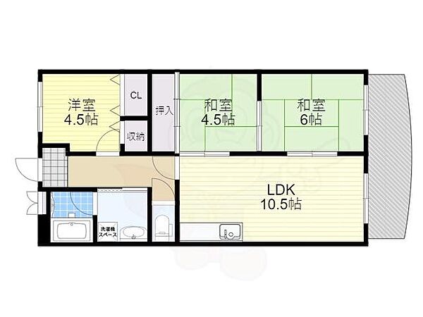 ツインフィールド壱番館 ｜大阪府吹田市佐井寺３丁目(賃貸マンション3LDK・3階・66.78㎡)の写真 その2