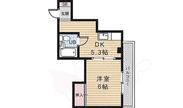 サニーコート石橋 405｜大阪府池田市石橋３丁目(賃貸マンション1DK・4階・23.00㎡)の写真 その2