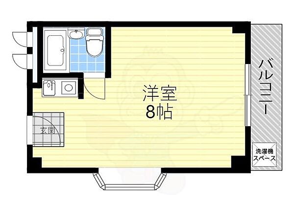 グローバル槻木 ｜大阪府池田市槻木町(賃貸マンション1R・2階・16.10㎡)の写真 その2