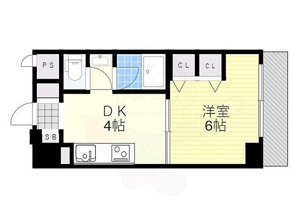 第13関根マンション ｜大阪府吹田市垂水町３丁目(賃貸マンション1DK・8階・24.56㎡)の写真 その2