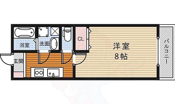 パウゼ西本町 ｜大阪府池田市西本町(賃貸マンション1K・2階・26.82㎡)の写真 その2