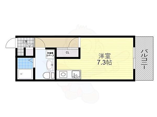 サングレートESAKA2 ｜大阪府吹田市南吹田５丁目(賃貸マンション1R・6階・25.50㎡)の写真 その2