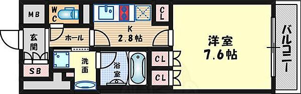 アビティ江坂 ｜大阪府吹田市広芝町(賃貸マンション1K・4階・30.09㎡)の写真 その2