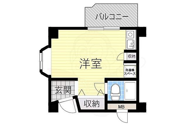 ロイヤルコート上池田 ｜大阪府池田市上池田２丁目(賃貸マンション1R・3階・19.78㎡)の写真 その2