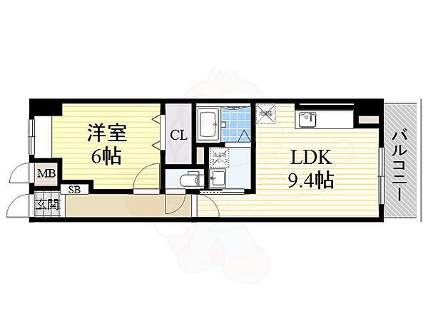 グレイスフルイースト ｜大阪府豊中市熊野町２丁目(賃貸マンション1LDK・2階・40.17㎡)の写真 その2