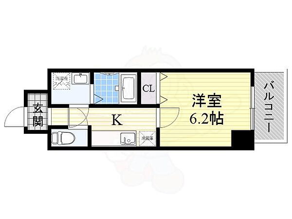 アイスビル ｜大阪府豊中市庄内東町１丁目(賃貸マンション1K・3階・24.00㎡)の写真 その2