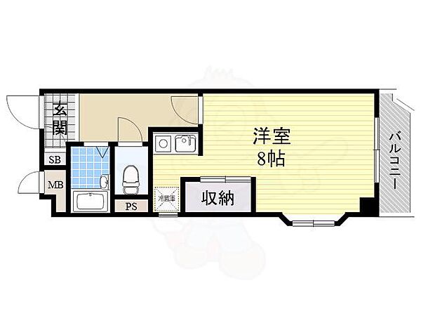 ツインオーク箕面2 ｜大阪府箕面市西小路３丁目(賃貸マンション1R・2階・26.00㎡)の写真 その2