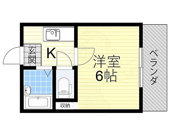 ドミール泉 ｜大阪府吹田市泉町５丁目(賃貸マンション1K・3階・17.28㎡)の写真 その2