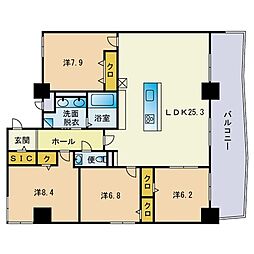 リオグランデ博多 4LDKの間取図画像