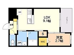 アヴァンセ山王 1LDKの間取図画像