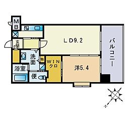S-FORT筑紫通り 1LDKの間取図画像