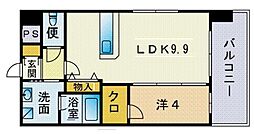 サムティ博多South 1LDKの間取図画像