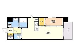 ＬＩＦＥＦＩＥＬＤ国際空港前 10階1LDKの間取り