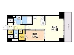 博多グランドレジデンス 1LDKの間取図画像