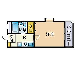 間取図画像 1K