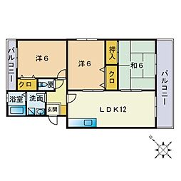 間取図画像 3LDK